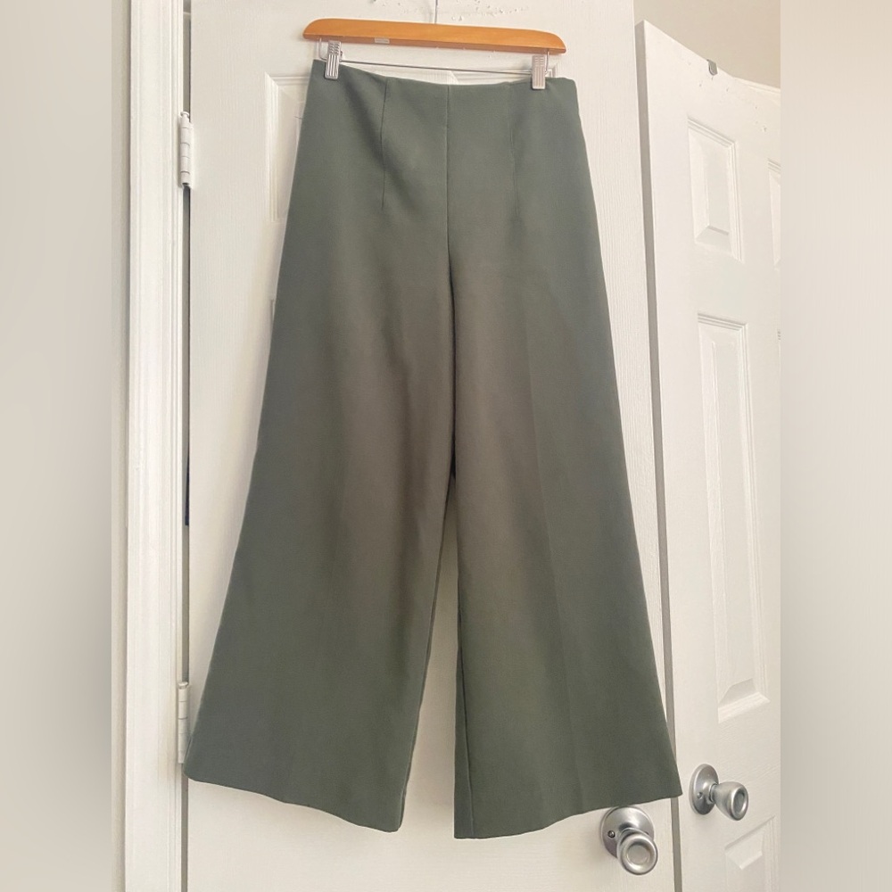 JOIE Green Wide Flat Front Pants